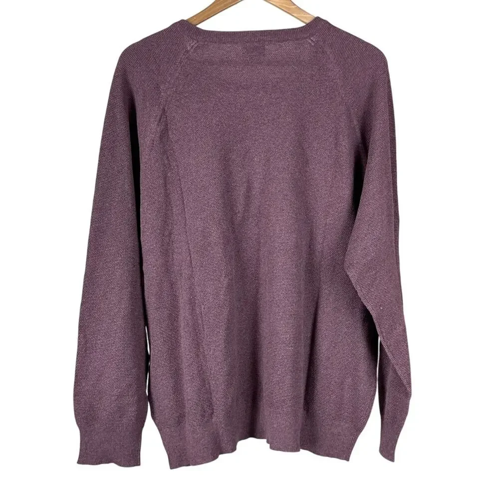 J. Crew Men's Crewneck Sweater in Plum Size XX-Large New With Tags Condition